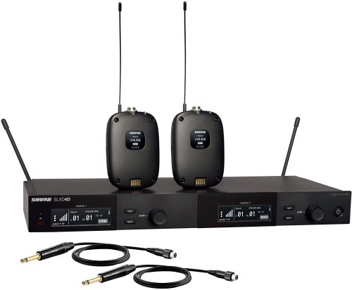 Shure SLXD14D-J52 Dual Wireless System with 2 SLXD1 Bodypack Transmitters. J52 Band