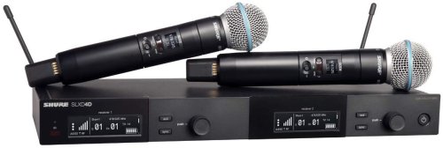 Shure SLXD24D/SM58-G58 Dual Wireless System with 2 SM58 Microphones. G58 Band