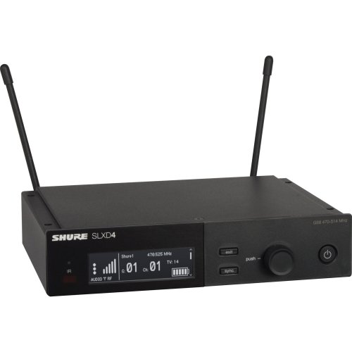 Shure SLXD4-H55 Digital Wireless Receiver. H55 Band