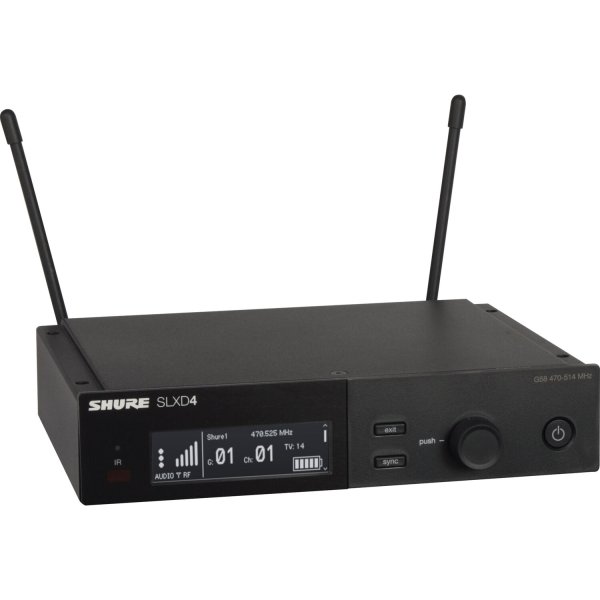 Shure SLXD4-H55 Digital Wireless Receiver. H55 Band