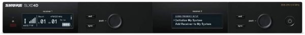 Shure SLXD4D-J52 Digital Wireless Dual Receiver. J52 Band