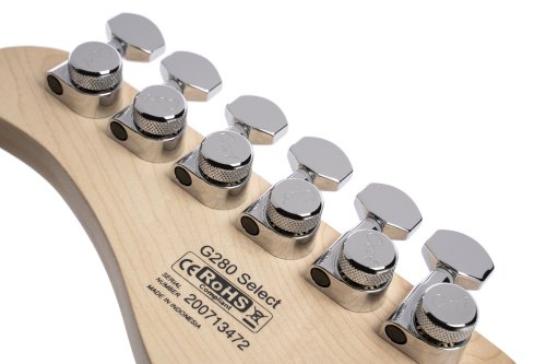 Cort G280SELECTTBK G Series Double Cutaway Electric Guitar. Trans Black