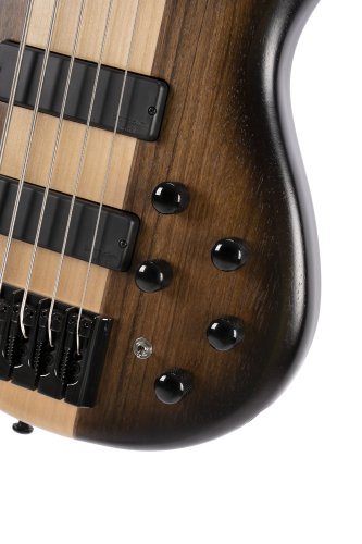 Cort C5PLUSOVMHABB Artisan Series C5 Plus OVMH 5 String Bass Guitar. Antique Brown Burst