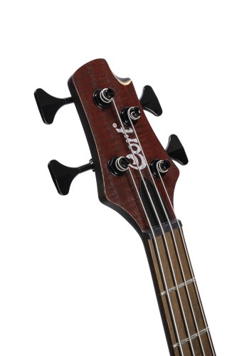Cort B4ELEMENTOPBR Artisan Series B4 Element Bass Guitar. Open Pore Burgandy Red
