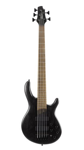 Cort B5ELEMENTOPTB Artisan Series B5 Element 5 String Bass Guitar. Open Pore Trans Black