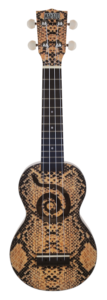 Mahalo MA1PY Art II Series Soprano Ukuelele. Python Motiff