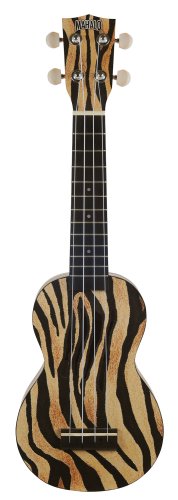 Mahalo MA1ZE Art II Series Soprano Ukulele. Zebra Motiff