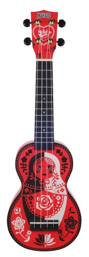 Mahalo MA1RD Art Series Soprano Ukulele. Russian Doll Motiff
