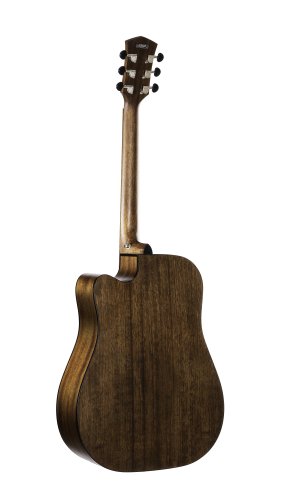 Cort COREDCOPBB Core-DC Series Dreadnought Cutaway Acoustic Electric Guitar. Open Pore Black Burst