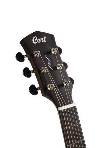 Cort COREDCOPBB Core-DC Series Dreadnought Cutaway Acoustic Electric Guitar. Open Pore Black Burst