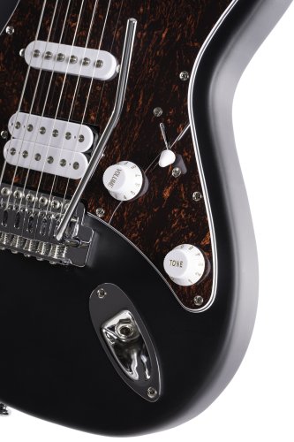 Cort G110OPBK G Series Double Cutaway Electric Guitar. Open Pore Black