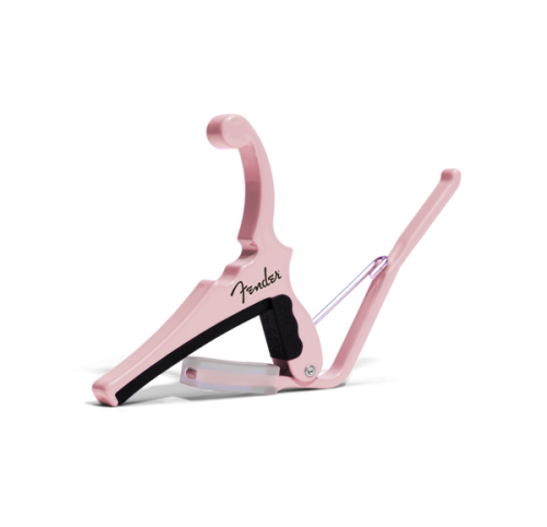 Kyser KGEFSPA Fender X Kyser Quick-Change Electric Guitar Capo. Shell Pink