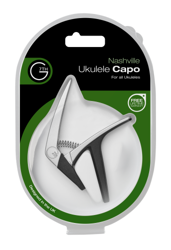 G7th G7NVUSL Nashville Ukulele Capo. Silver