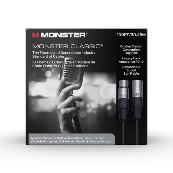 Monster CLAS-M-100WW Classic Microphone Cable. 100'
