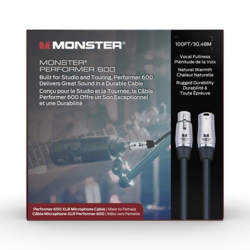Monster P600-M-100WW Performer 600 Microphone Cable. 100'
