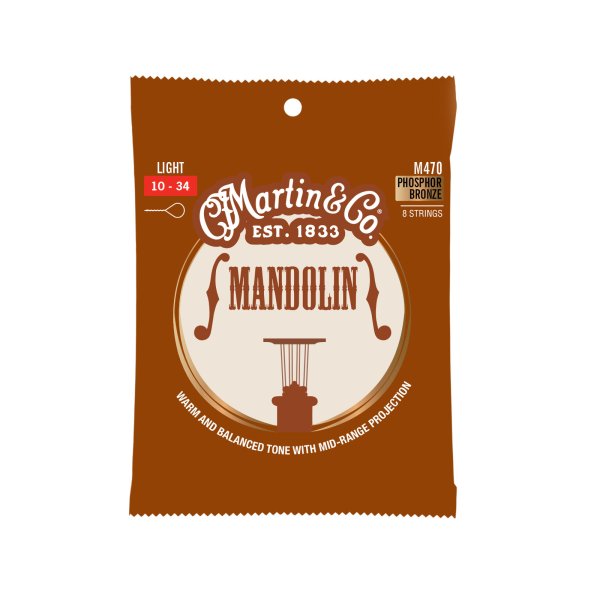 Martin M470 Phosphor Bronze Mandolin Strings. 10-34