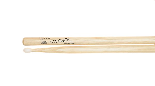 Los Cabos LCD5BHN 5B Nylon Tip Hickory Drumsticks