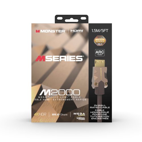 Monster VMM10004 M2000 HDMI 2.0 Cable. 1.5 Meter