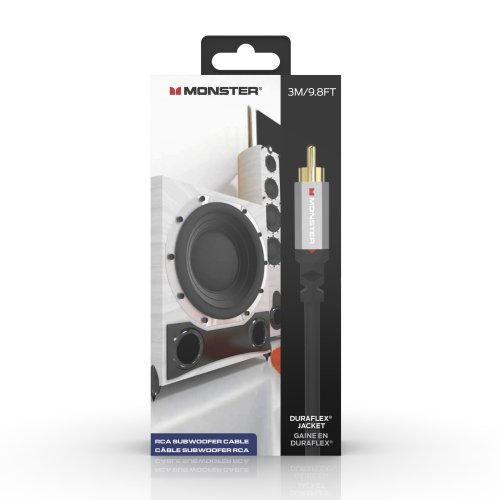 Monster VME30047 RCA Subwoofer Cable. 3 Meter