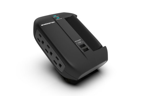 Monster ME-5001 6 Outlet Wall Tap Surge Protector