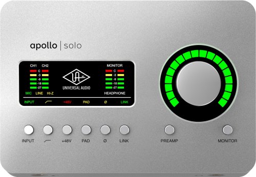 Universal Audio APLS-HE Apollo Solo Recording Interface. Heritage Edition (Thunderbolt 3)