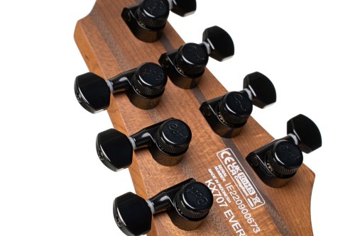 Cort KX707 KX Series 707 EverTune 7-String Electric Guitar. Open Pore Black