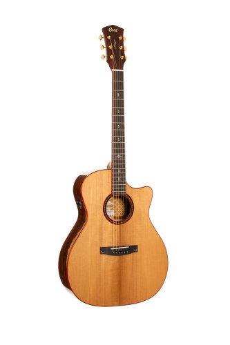 Cort GOLDA10 Gold Series A10 Cocobolo Acoustic-Electric Guitar. Natural Gloss