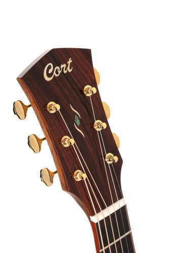 Cort GOLDA10 Gold Series A10 Cocobolo Acoustic-Electric Guitar. Natural Gloss