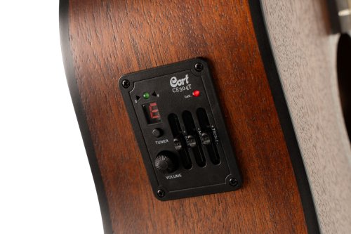 Cort EARTH60MCEOP Earth Series 60 Mahogany Dreadnought Acoustic Electric Guitar. Open Pore