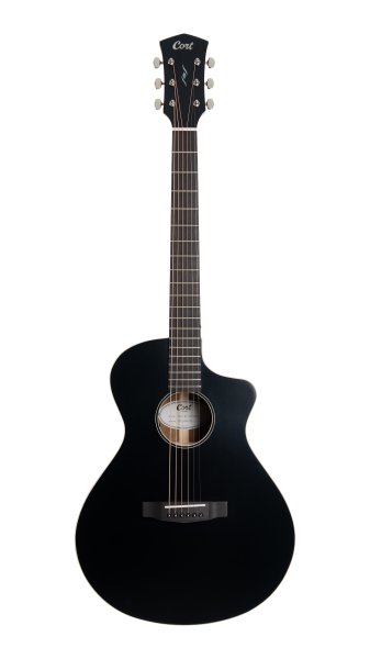 Cort CORE-MC Ovangkol Acoustic-Electric Guitar w/Gig-bag. Black Top Semi Gloss