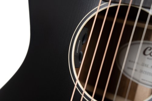 Cort CORE-MC Ovangkol Acoustic-Electric Guitar w/Gig-bag. Black Top Semi Gloss