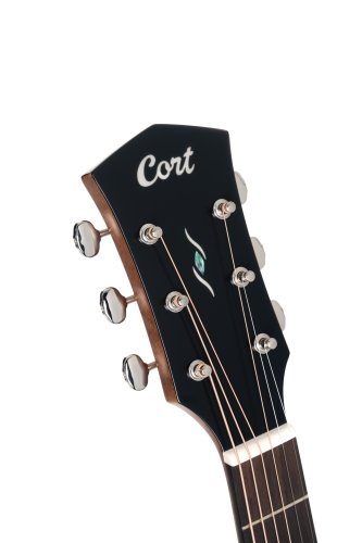 Cort CORE-MC Ovangkol Acoustic-Electric Guitar w/Gig-bag. Black Top Semi Gloss