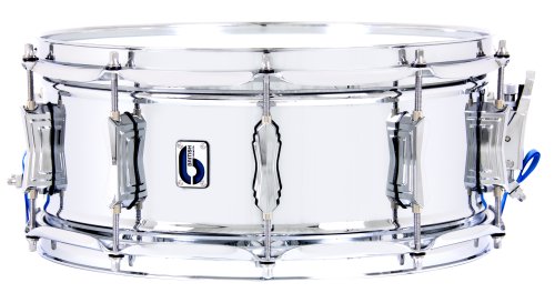 British Drum Co. BB-14-60-SN Bluebird Series Chrome Over Brass Snare. 6″ x 14″