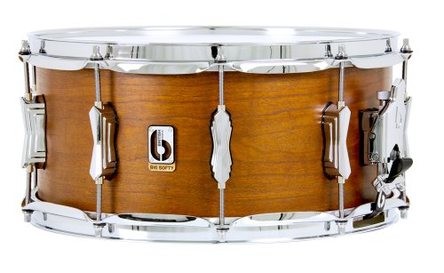 British Drum Co. BS-14-65-SN Big Softy Series Cherry and Balsa Snare. 6.5″ x 14″