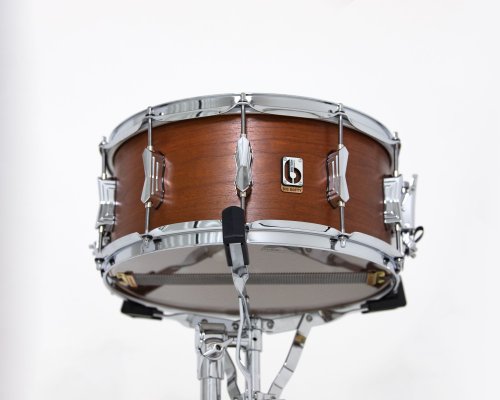 British Drum Co. BS-14-65-SN Big Softy Series Cherry and Balsa Snare. 6.5" x 14"