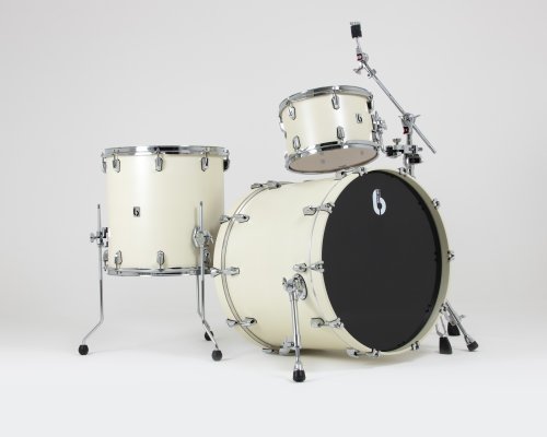 British Drum Co. ENG-22-CB-SEW Enigma Series Club Kit. Satin Olde English White (12″, 16″, 22″)