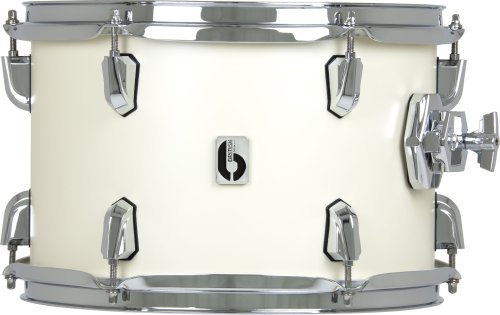 British Drum Co. ENG-10-7-RT-SEW Enigma Series Tom. Satin Olde English White 10″ x 7″
