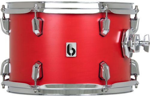 British Drum Co. ENG-10-7-RT-SSC Enigma Series Tom. Satin Scarlett 10″ x 7″