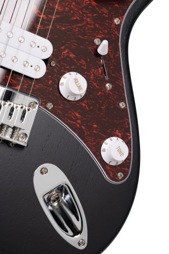 Cort G100 HH G Series Double Cutaway Electric Guitar. Open Pore Black