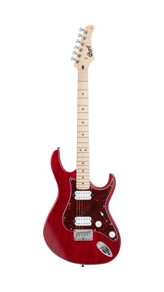 Cort G100 HH G Series Double Cutaway Electric Guitar. Open Pore Black Cherry