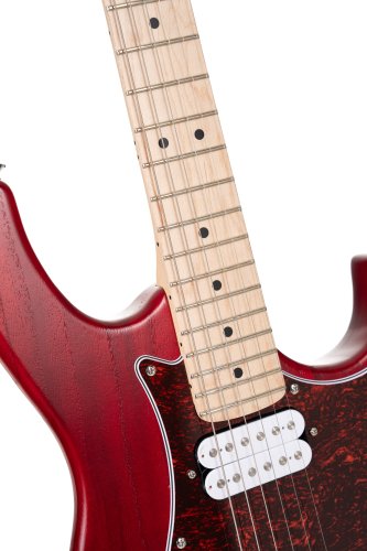 Cort G100 HH G Series Double Cutaway Electric Guitar. Open Pore Black Cherry