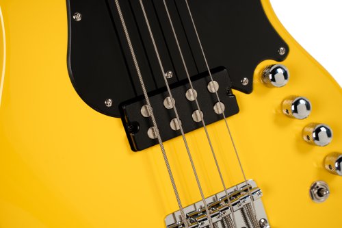 Cort GB Short Scale Bass Guitar. Yellow Crush