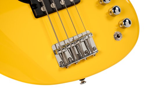 Cort GB Short Scale Bass Guitar. Yellow Crush