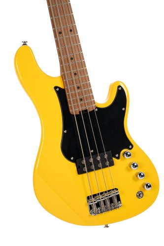 Cort GB Short Scale Bass Guitar. Yellow Crush