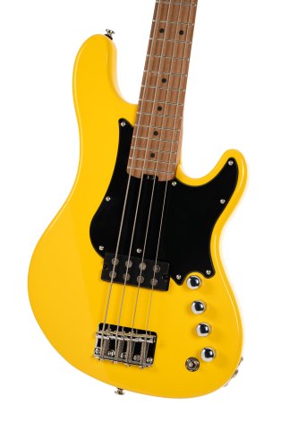 Cort GB Short Scale Bass Guitar. Yellow Crush