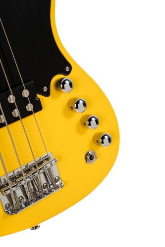 Cort GB Short Scale Bass Guitar. Yellow Crush