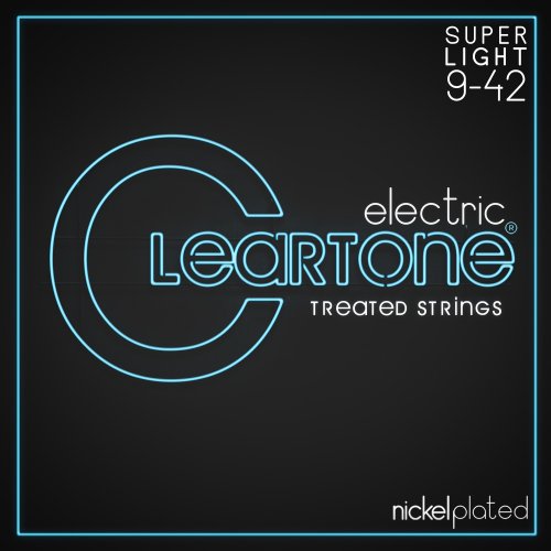 Cleartone Nickel-Plated Treated Electric Guitar Strings. Super Light (9-42)