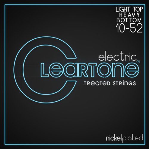 Cleartone Nickel-Plated Treated Electric Guitar Strings. Light Heavy (10-52)