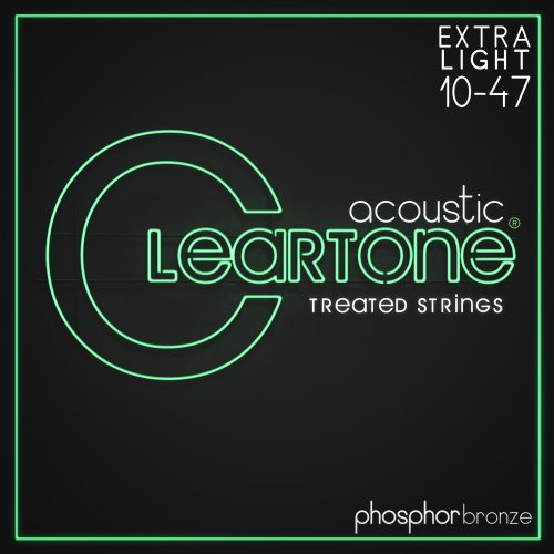 Cleartone Phosphor-Bronze Treated Acoustic Guitar String. Extra Light (10-47)