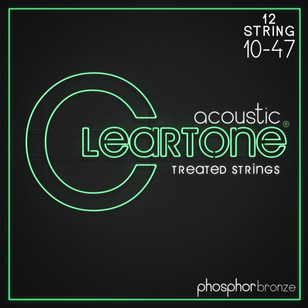 Cleartone Phosphor-Bronze 12-String Treated Acoustic Guitar Strings. Light (10-47)